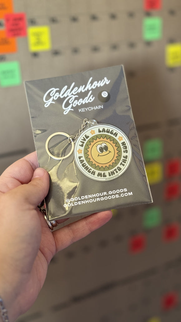 KEYCHAIN - LIVE LAUGH LAUNCH