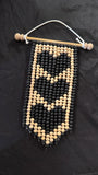 HAND BEADED WALL ART - HEARTS