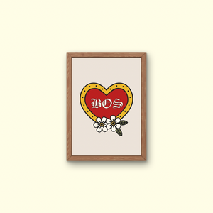 PRINT - CREAM BOS 8X10